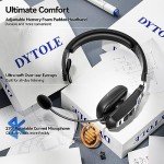 Dytole Bluetooth Headset with AI Noise Cancellation