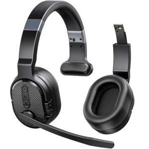 Wireless Bluetooth Headphones with 200-Hour Battery