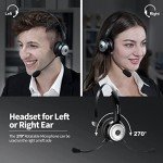 TECKNET Wireless Bluetooth PC Headset with Microphone