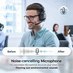 Wireless Bluetooth Headphones with 200-Hour Battery