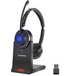 Rownfusny Wireless Stereo Headset with Noise-Canceling