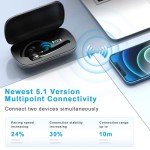 HEIBAS Wireless Bluetooth Headset with 72 Hours Talk Time
