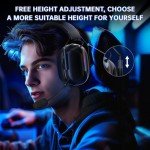 RYR Wireless Gaming Headset with 3D Surround Sound