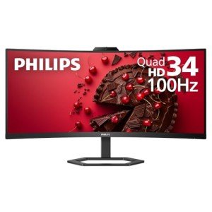 Philips 34" UltraWide QHD Monitor with Webcam