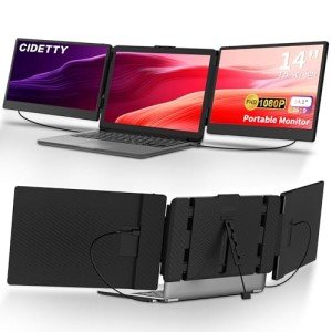 CIDETTY 14" FHD Portable Laptop Screen Extender