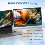 CIDETTY 14" FHD Portable Laptop Screen Extender