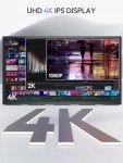 UPERFECT Portable Monitor 18.4-inch 4K 60HZ 10 Bit w/VESA & Stand 180° Adjustable Ultra-Slim & Lightweight Frameless FHD FreeSync IPS HDR Gaming Display, Travel Second Monitor for Laptop