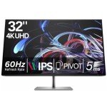 HP Z32k G3 USB-C 32 Inch Computer Monitor 4K UHD 60Hz IPS Ultrawide 400nits 5ms Tilt Swivel Pivot VESA Mountable HDMI USB-C USB Hub DisplayPort Thunderbolt Office Desktop PC Monitor, 50U19AA (Renewed)