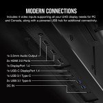Corsair XENEON 32UHD144-A Gaming Monitor - 32-Inch, IPS UHD (3840 x 2160), AMD FreeSync Premium Adaptive Sync, 144Hz Refresh Rate, 1ms, DisplayHDR600, HDMI 2.1, DisplayPort 1.4, USB-C 3.1 - Black