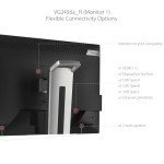 ViewSonic VG2455_56A_H2 24 Inch Dual Pack Head-Only 1080p IPS Monitors with USB C 3.2 with 90W Power Delivery, Docking Built-In, HDMI, VGA for Home and Office