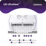 LG 32G810SA-W 32-inch Ultragear 4K UHD (3840 x 2160) IPS Gaming Monitor, 144Hz, 1ms, NVIDIA G-Sync Compatible, AMD FreeSync Premium, VESA DisplayHDR 400, HDMI, DisplayPort, USB Type-C, White