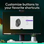 Logitech Signature Plus M750 L Wireless Mouse - for Large Hands, SmartWheel, Bluetooth, Multi Device, 24-Month Battery, Silent Clicks, Customizable Side Buttons, Contoured Shape - Graphite