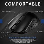 Bonuci 30 Pcs USB Wired Mouse Computer 3 Button Mice Bulk Corded USB Mouse for PC Desktop Laptop Computer Office School Home Classroom Supplies (Black)