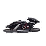 Mad Catz The Authentic R.A.T. PRO X3 wired Gaming Mouse - 16000DPI - 3 Scroll Wheel Ring Options – With extra accessories - On-board memory for 10 user profiles - Carbon Fiber Thumb Rests, Black