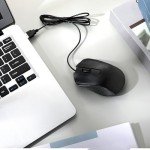 Bonuci 30 Pcs USB Wired Mouse Computer 3 Button Mice Bulk Corded USB Mouse for PC Desktop Laptop Computer Office School Home Classroom Supplies (Black)