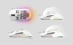 SteelSeries Aerox 3 Wireless - Holey RGB Gaming Mouse - Ultra-lightweight Water Resistant Design - 18K DPI TrueMove Air Optical Sensor -Snow