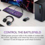 Alienware Wired/Wireless Gaming Mouse AW610M: 16000 DPI Optical Sensor - 350 Hour Rechargeable Battery, 7 Buttons, 3-ZONE 16.8m AlienFX RGB Lighting, Edge-Free Design, Ergonomic, Dark Side of the Moon