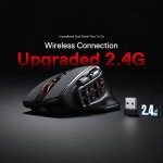 Redragon M811 PRO Wireless MMO Gaming Mouse, 15 Programmable Buttons RGB Gamer Mouse w/Ergonomic Natural Grip Build, 10 Side Macro Keys, Software Supports DIY Keybinds & Backlit