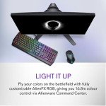 Alienware Wired/Wireless Gaming Mouse AW610M: 16000 DPI Optical Sensor - 350 Hour Rechargeable Battery, 7 Buttons, 3-ZONE 16.8m AlienFX RGB Lighting, Edge-Free Design, Ergonomic, Dark Side of the Moon