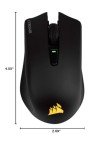 CORSAIR HARPOON WIRELESS RGB Gaming Mouse - 10,000 DPI - 6 Programmable Buttons - Lightweight - Bluetooth - USB - Black