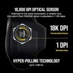 Corsair Dark Core RGB Pro, Wireless FPS/MOBA Gaming optical Mouse with SLIPSTREAM Technology, Black, Backlit RGB LED, 18000 DPI, Optical,CH-9315411-NA