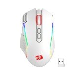 Redragon M810 Pro Wireless Gaming Mouse, 10000 DPI Wired/Wireless Mouse w/Rapid Fire Key, 8 Macro Buttons, 45-Hour Power Capacity and RGB Backlit for PC/Mac/Laptop
