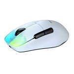 ROCCAT Kone Pro Air Gaming PC Wireless Mouse, Bluetooth Ergonomic Performance Computer Mouse with 19K DPI Optical Sensor, AIMO RGB Lighting & Aluminum Scroll Wheel, 100+ Hour Battery Life, White