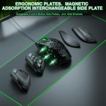 SOLAKAKA SM809 MMO Gaming Mouse Wired RGB with 9 Side Buttons, 22800 DPI High Precision Sensor Optical Ergonomic Gamer Mouse,16 Programmable Custom Macro Shortcuts Remapping PC Gaming Mice for Windows