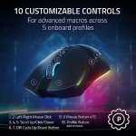 Razer Cobra Pro Wireless Gaming Mouse: 10 Customizable Controls - Chroma RGB Lighting - 30K Optical Sensor - Gen-3 Optical Switches - 2.4GHz, Bluetooth & USB Type C - Up to 170 Hr Battery - White