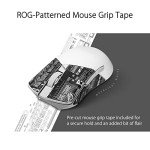 ASUS ROG Gladius III Wireless Gaming Mouse, 36000 DPI, 6 Buttons, Replaceable Switches, Paracord Cable - White