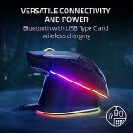 Razer Cobra Pro Wireless Gaming Mouse: 10 Customizable Controls - Chroma RGB Lighting - 30K Optical Sensor - Gen-3 Optical Switches - 2.4GHz, Bluetooth & USB Type C - Up to 170 Hr Battery - White