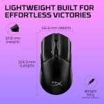 HyperX Pulsefire Haste 2 Core Wireless – Gaming Mouse for PC, Long Battery Life, Lightweight, Custom Core Sensor, Dual Wireless Connectivity, Black