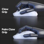 Pulsar Gaming Gears X2H Mini Wireless Gaming Mouse, Ultra Lightweight 1.83 oz (52 g), Symmetrical, Optical Switch, 2.4 Ghz 1 ms, 26000 DPI, PAW3395 Sensor (Mini, Wireless, White)