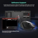 TECWARE EX1 Lightweight Gaming Mouse, 26K DPI Wireless Mouse, OLED Screen Display, 59g Lightweight, RGB Charging Dock, Tri-Mode Connectivity, Comes with PTFE Feet and Grip Tape, Gaming Mouse (White)
