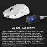 Pulsar Gaming Gears X2H Mini Wireless Gaming Mouse, Ultra Lightweight 1.83 oz (52 g), Symmetrical, Optical Switch, 2.4 Ghz 1 ms, 26000 DPI, PAW3395 Sensor (Mini, Wireless, White)