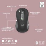Logitech MK955 Signature Slim Wireless Keyboard and Mouse Combo, for Larger Hands, Quiet Typing and Clicking, Switch Across Three Devices, Bluetooth, Multi-OS, for Windows and Mac