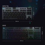 Logitech G915 TKL Tenkeyless Lightspeed Wireless RGB Mechanical Gaming Keyboard, Low Profile Switch Options, Lightsync RGB, Advanced Wireless and Bluetooth Support - Tactile