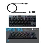 Logitech G915 TKL Tenkeyless Lightspeed Wireless RGB Mechanical Gaming Keyboard, Low Profile Switch Options, Lightsync RGB, Advanced Wireless and Bluetooth Support - Tactile