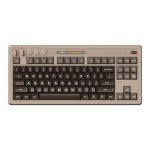 8BitDo Retro Mechanical Keyboard, Bluetooth/2.4G/USB-C Hot Swappable Gaming Keyboard with 87 Keys, Dual Super Buttons and Super Stick for Windows and Android - C64 Edition