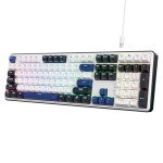 Redragon K689 Wired Gasket RGB Gaming Keyboard, 104 Keys + Extra 4 Hotkeys Mechanical Keyboard w/Upgraded Hot-swappable Socket, 3-Layer Noise Dampening, Mixed Color Keycaps, Custom Linear Switch
