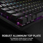 CORSAIR K70 CORE RGB Mechanical Wired Gaming Keyboard with Palmrest – Pre-Lubed MLX Red Linear Switches, SOCD, ABS Double-Shot Keycaps, Sound Dampening, Media Control Dial, QWERTY NA – Black