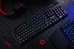 Redragon K580 VATA RGB LED Backlit Mechanical Gaming Keyboard with Macro Keys & Dedicated Media Controls, Hot-Swappable Socket, Onboard Macro Recording (Blue Switches)