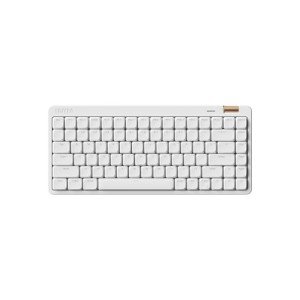 Flow Lite 84 Keys Low Profile Mechanical Keyboard, 75% Swappable Rechargeable Wireless Keyboard with 2.4G Receiver, Bluetooth and Wired Connection for Windows, Mac/Spector Linear Switches (Off-White)