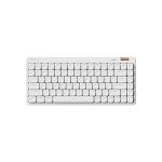 Flow Lite 84 Keys Low Profile Mechanical Keyboard, 75% Swappable Rechargeable Wireless Keyboard with 2.4G Receiver, Bluetooth and Wired Connection for Windows, Mac/Spector Linear Switches (Off-White)