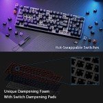 ASUS ROG Strix Scope II 96 Wireless Gaming Keyboard, Tri-Mode Connection, Dampening Foam & Switch-Dampening Pads, Hot-Swappable Pre-lubed ROG NX Snow Switches, PBT Keycaps, RGB-Black