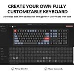 Keychron V6 Wired Custom Mechanical Keyboard – Knob Version