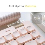Flow Lite 84 Keys Low Profile Mechanical Keyboard, 75% Swappable Rechargeable Wireless Keyboard with 2.4G Receiver, Bluetooth and Wired Connection for Windows, Mac/Spector Linear Switches (Off-White)