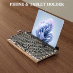 Wireless Retro Typewriter Mechanical Keyboard with LED