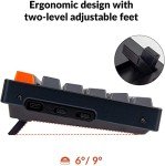 Keychron K10 Wireless Mechanical Keyboard with Gateron G Pro Brown Switch Aluminum Frame