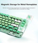 GK GAMAKAY GK75 75% RGB Transparent Gasket Mechanical Keyboard, Bluetooth/USB-C/2.4GHz 80 Keys Hot Swap Gateron Yellow Switch 2.0 KSA Profile PBT Keycaps Gaming Keyboard (Mint Green)